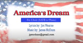 America's Dream SATB choral sheet music cover
